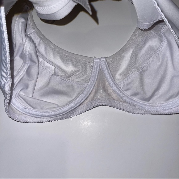 Mesh Lace Underwire T-Shirt Bra Unlined White 38C - Picture 6 of 16